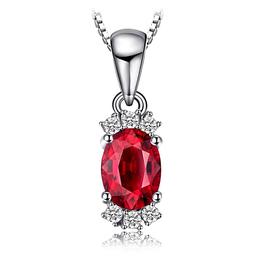 The Trendy Pendant in Ruby